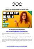 How to Buy Domain Names in 4 Simple Steps