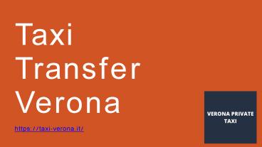 Transfer Verona Airport