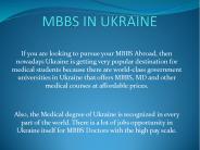 MBBS in Ukraine