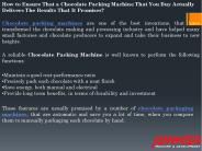 Reliable Chocolate Packing Machine - Ammar Machinery