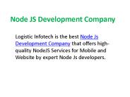 Node JS Development Company - Logistic Infotech