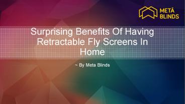 Surprising Benefits Of Having Retractable Fly Screens In Home