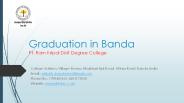 Graduation in Banda