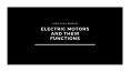 Electric Motors & Their Functions - Laura Avila Barraza PowerPoint PPT Presentation