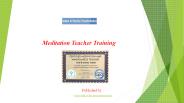 Meditation Teacher Training