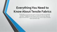 Everything You Need to Know About Tensile Fabrics