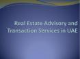 Real Estate Advisory and Transaction Services in UAE PowerPoint PPT Presentation