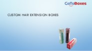 Custom hair Extension boxes