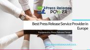 Best Press Release Service Provider in Europe