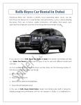 Rolls Royce Car Rental in Dubai PowerPoint PPT Presentation