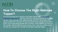 How To Choose The Right Mattress Topper?