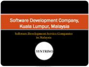 Software development services