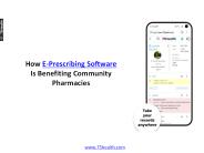 How E-Prescribing Software Is Benefiting Community Pharmacies