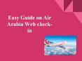 Easy Guide on Air Arabia Web Check-In PowerPoint PPT Presentation