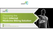 Choosing the Right Internal Medicine Billing Solution