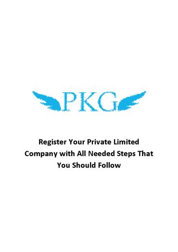 Register Your Private Limited Company