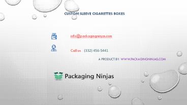 Get 50% Off | Custom Printed Sleeve Cigarette Packaging Boxes