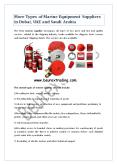 More Types of Marine Equipment Suppliers in Dubai, UAE and Saudi Arabia PowerPoint PPT Presentation
