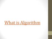 what is algorithm