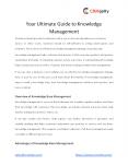 Your Ultimate Guide to Knowledge Management PowerPoint PPT Presentation
