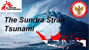 The Sundra Strait Tsunami