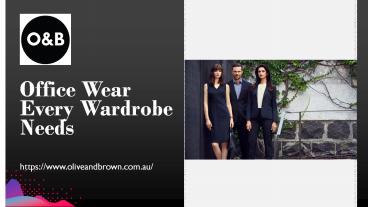 Office Wear Every Wardrobe Needs