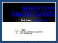 BENEFITS OF ONLINE CLASSES PowerPoint PPT Presentation