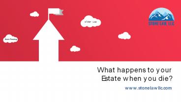 What happens to your Estate when you die?