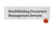 Electronic Document Management System (EDMS) - Stockholding DMS