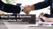 What Does  A Business Consultants Do?