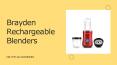 Super Fast Rechargeable Blenders PowerPoint PPT Presentation