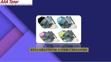 KYOCERA COLOR TONER CARTIDGES