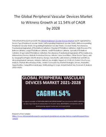 Global Peripheral Vascular Devices Market | Growth, Size