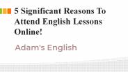 Study The Best English Lessons Online | Adam’s English