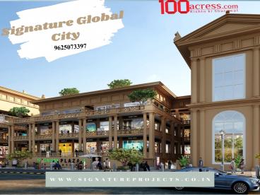 SIGNATURE GLOBAL CITY Gurgaon