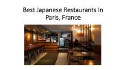 Best Japanese Restaurants In Paris