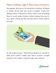 Photo Editing App: 9 Must-have Features PowerPoint PPT Presentation