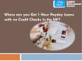 Where can you Get 1 Hour Payday Loans with no Credit Checks in the UK? PowerPoint PPT Presentation