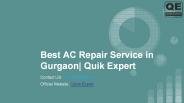Best AC Repair Service in Gurgaon - Quick Expert