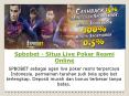 Spbobet - Situs Live Poker Resmi Online PowerPoint PPT Presentation