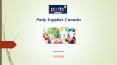 Party Supplies Canada PowerPoint PPT Presentation