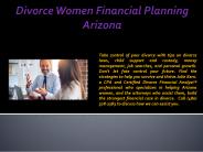 Divorce Women Financial Planning Arizona