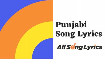 Punjabi Song Lyrics