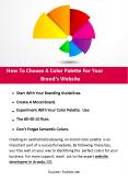 How To Choose A Color Palette For Your Brand’s Website PowerPoint PPT Presentation