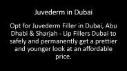 Juvederm Filler in Dubai