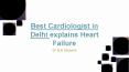 Best Cardiologist in Delhi explains about Heart Attack PowerPoint PPT Presentation