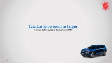 TATA Motors Car showroom Jaipur