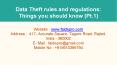 Data Theft rules and regulations: Things you should know (Pt.1) PowerPoint PPT Presentation