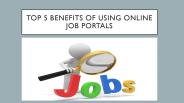 Benefits of online job portals