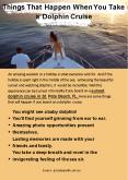 Things That Happen When You Take a Dolphin Cruise PowerPoint PPT Presentation